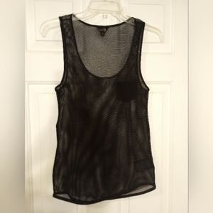 GUESS Black Mesh Tank